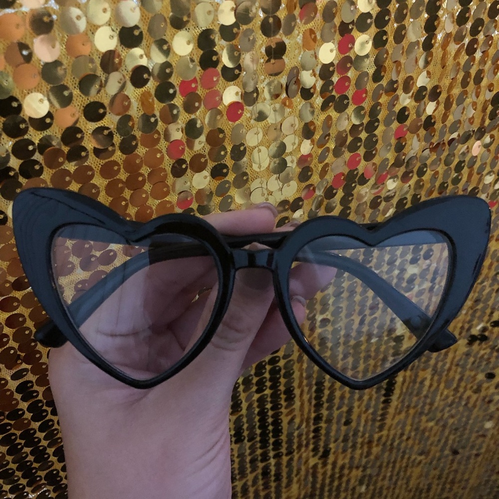NEW heart shape sunglasses in a cat eye style